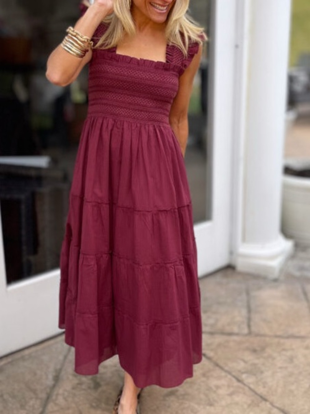 Hill House Ellie Nap Burgundy Excellent condition. M/L Size Tag missing - Picture 10 of 12